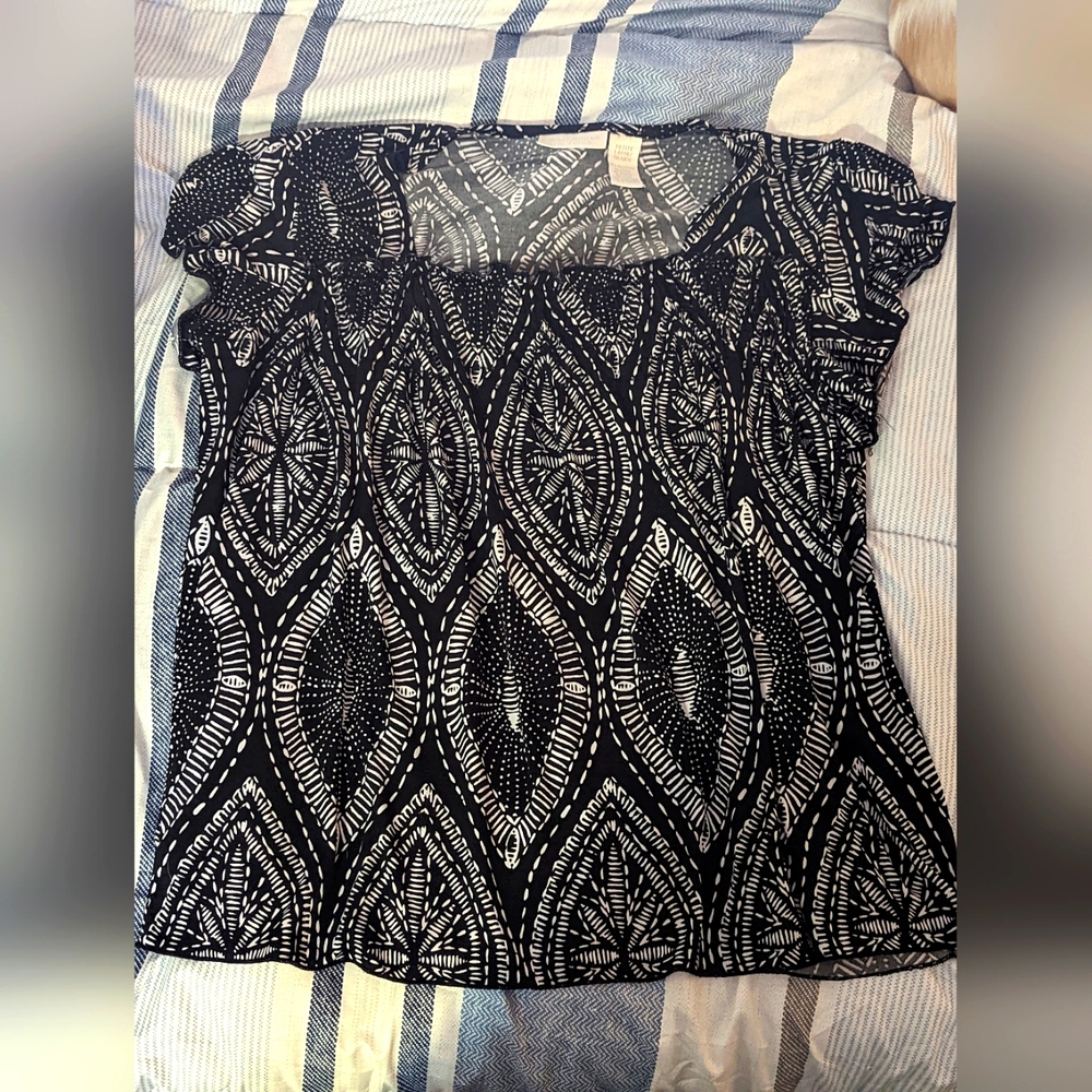 Worthington Stretch Pattern Blouse
